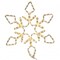 36 in. LED 208Lt PureWht Diamond Snowflake